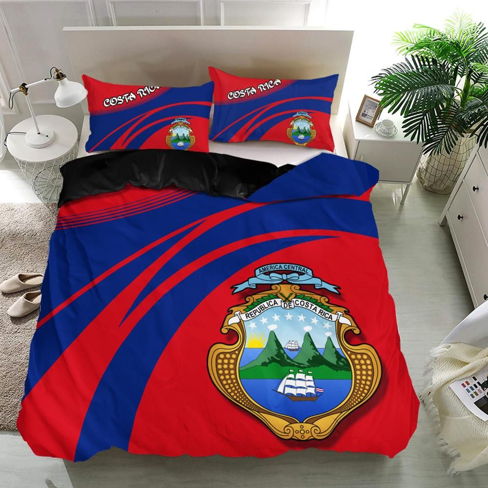 Costa Rica Coat Of Arms Bedding Set Cricket RLT13 - Shopicos