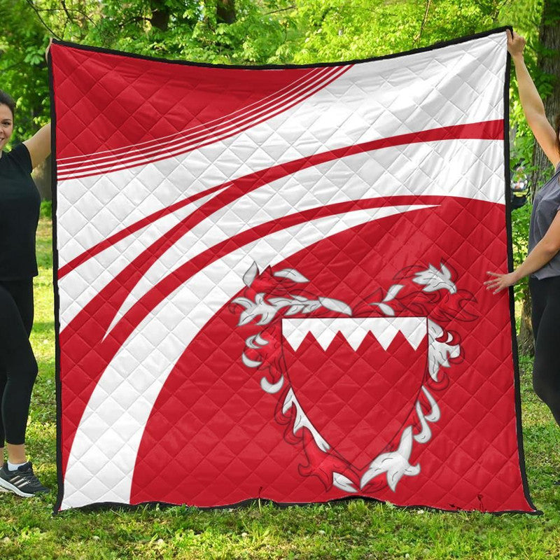 Bahrain Coat Of Arms Premium Quilt Cricket RLT8 - Shopicos