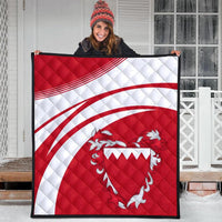 Bahrain Coat Of Arms Premium Quilt Cricket RLT8 - Shopicos