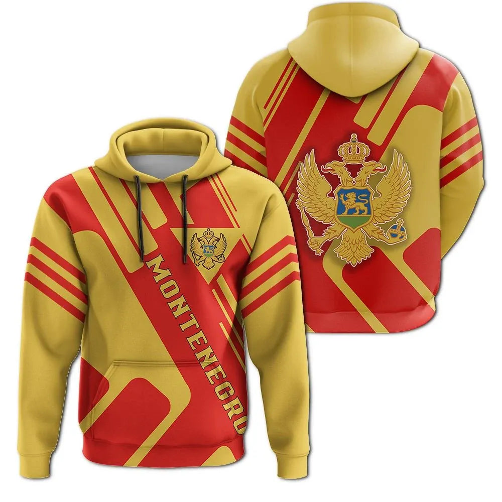 Montenegro Hoodie Coat Of Arms Rockie RLT13 - Shopicos