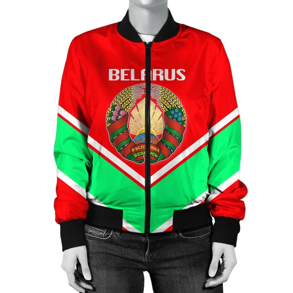 Bangladesh Coat Of Arms Women Bomber Jacket Lucian Style RLT6 - Shopicos