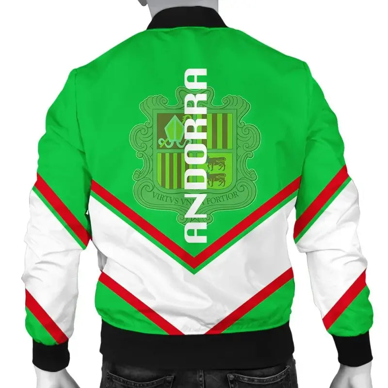 Andorra Coat Of Arms Men Bomber Jacket Lucian Style RLT8 - Shopicos