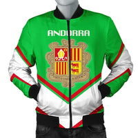 Andorra Coat Of Arms Men Bomber Jacket Lucian Style RLT8 - Shopicos