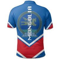 Mongolia Coat Of Arms Polo Lucian Style RLT13 - Shopicos