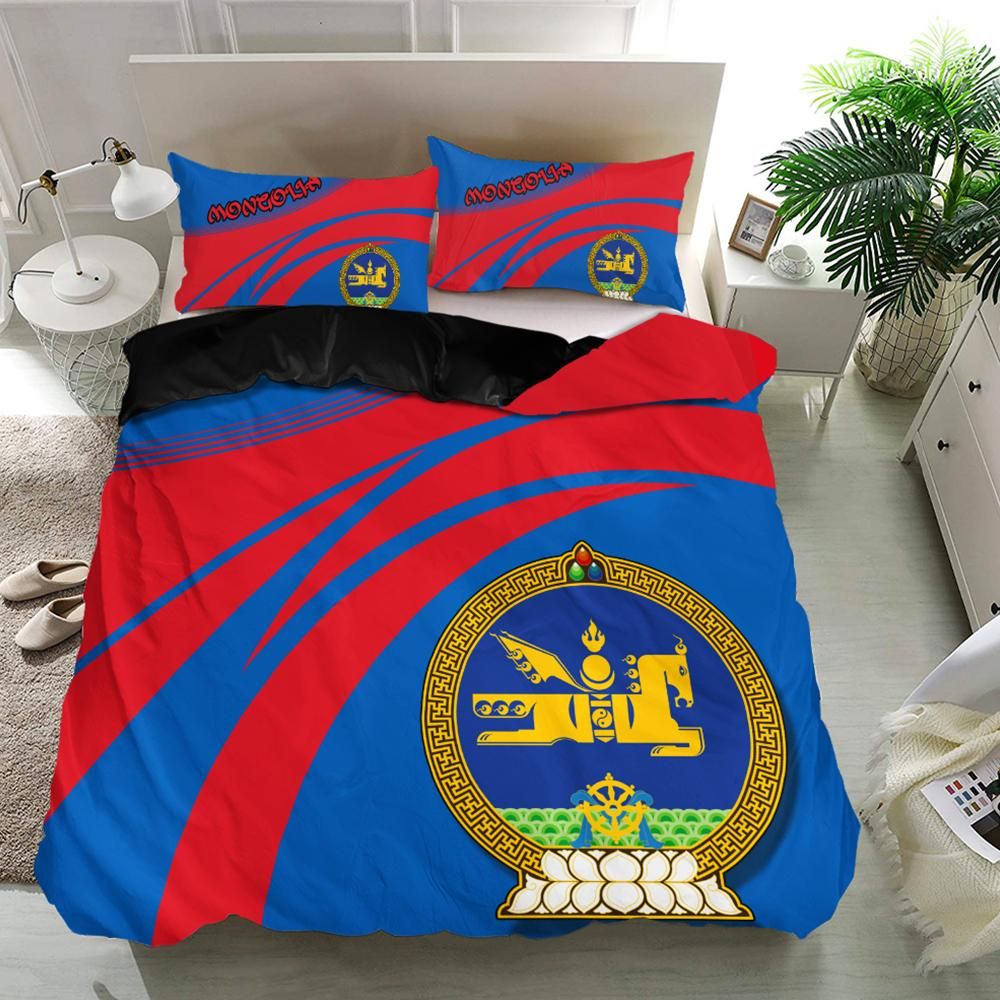Mongolia Coat Of Arms Bedding Set Cricket RLT13 - Shopicos