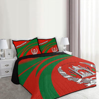 Afghanistan Coat Of Arms Quilt Bed Set Cricket RLT8 - Shopicos
