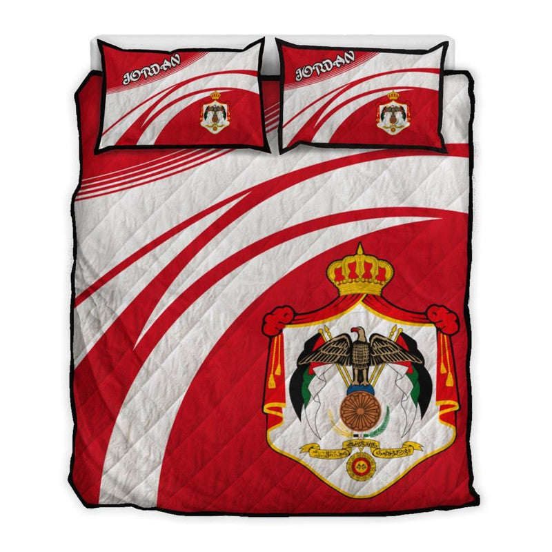Jordan Coat Of Arms Quilt Bed Set Cricket RLT8 - Shopicos