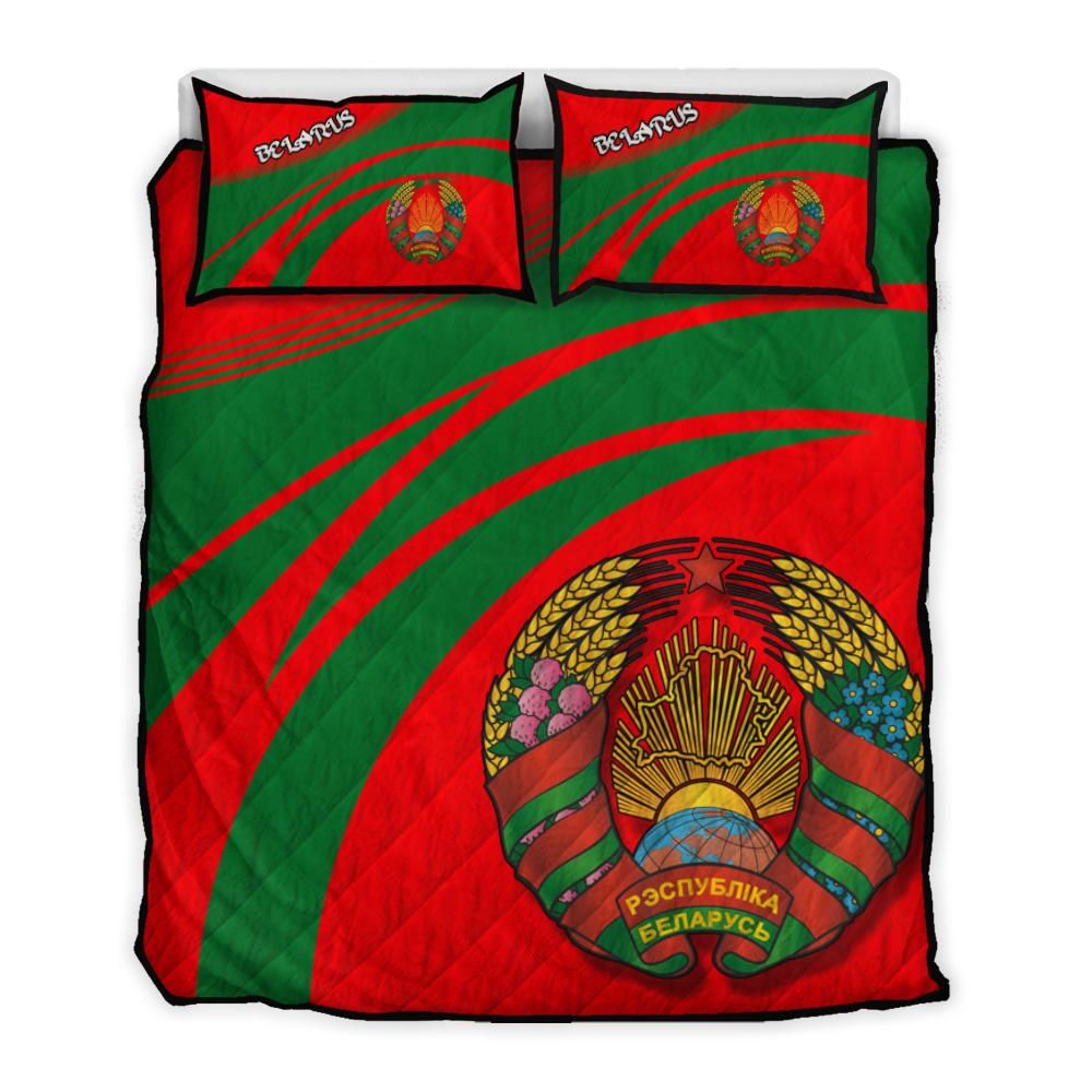 Belarus Coat Of Arms Quilt Bed Set Cricket RLT6 - Shopicos