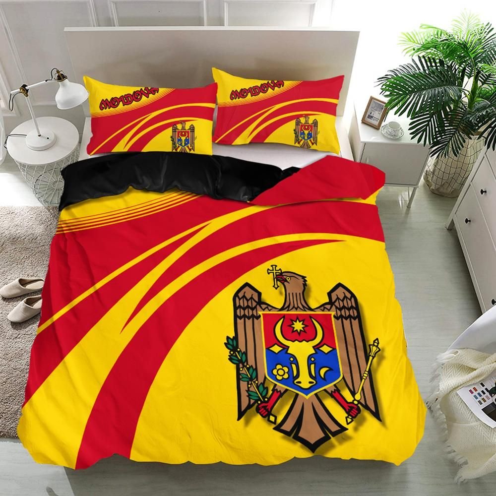 Moldova Coat Of Arms Bedding Set CricketW RLT13 - Shopicos