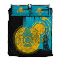 Kazakhstan Flag Quilt Bed Set Flag Style RLT8 - Shopicos