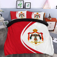 Jordan Flag Coat Of Arms Bedding Set Circle RLT8 - Shopicos