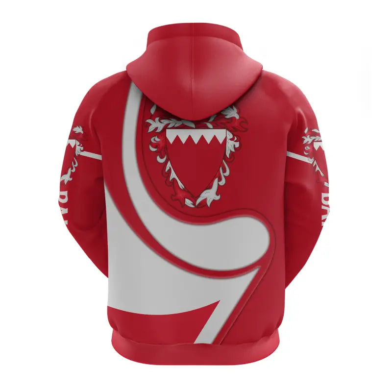 Bahrain Zip Hoodie Flag Coloury Fashion RLT8 - Shopicos