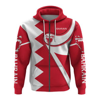 Bahrain Zip Hoodie Flag Coloury Fashion RLT8 - Shopicos