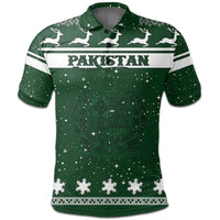 Christmas Pakistan Polo Shirt Coat Of Arms RLT13 - Shopicos