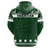 Christmas Pakistan Coat Of Arms Zip Hoodie RLT13 - Shopicos