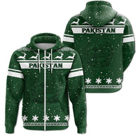 Christmas Pakistan Coat Of Arms Zip Hoodie RLT13 - Shopicos