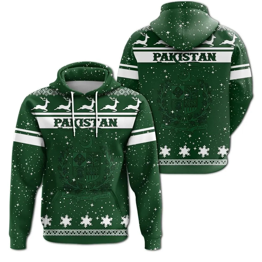 Christmas Pakistan Hoodie Coat Of Arms RLT13 - Shopicos