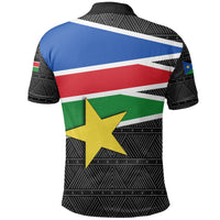 South Sudan Polo Shirt Flag Coat Of Arms RLT8 - Shopicos