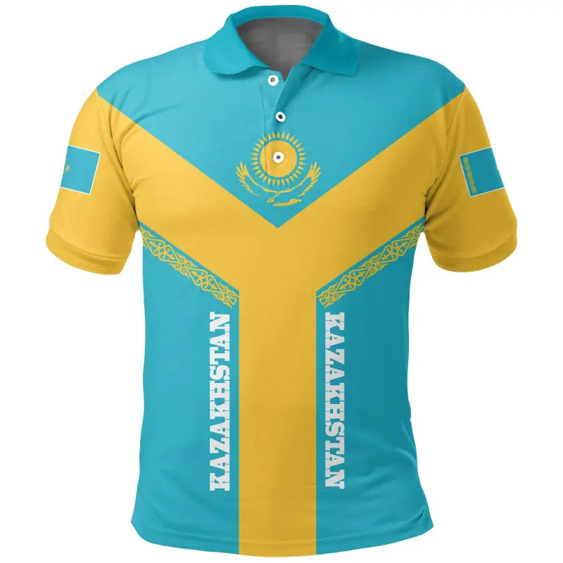 Kazakhstan Polo Shirt Rising RLT8 - Shopicos