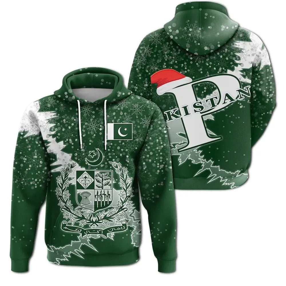 Christmas Pakistan Hoodie Coat Of Arms X Style RLT13 - Shopicos