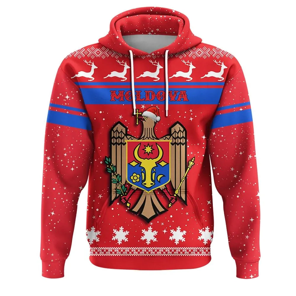 Christmas Moldova Hoodie Coat Of Arms JW09 RLT13 - Shopicos