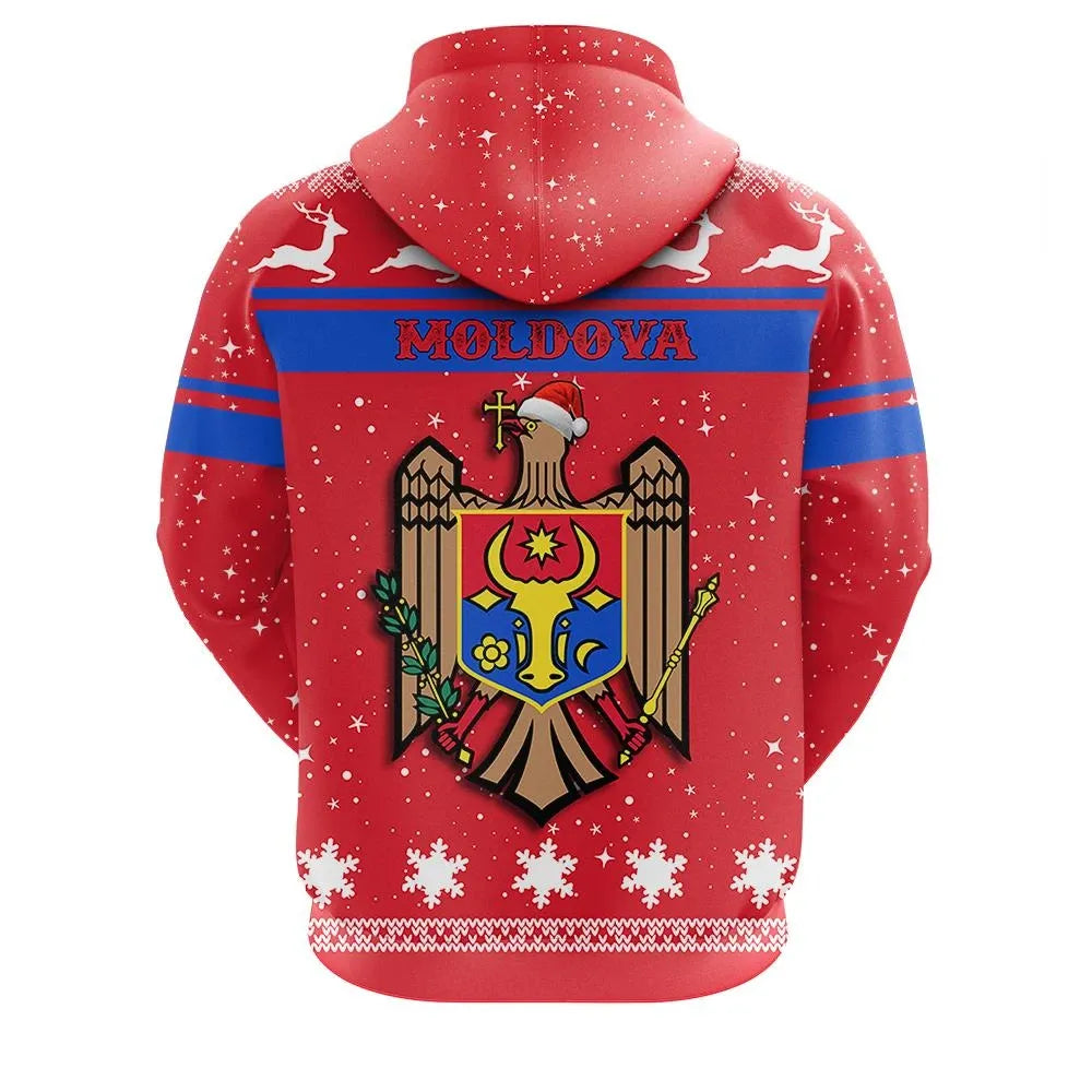 Christmas Moldova Hoodie Coat Of Arms JW09 RLT13 - Shopicos