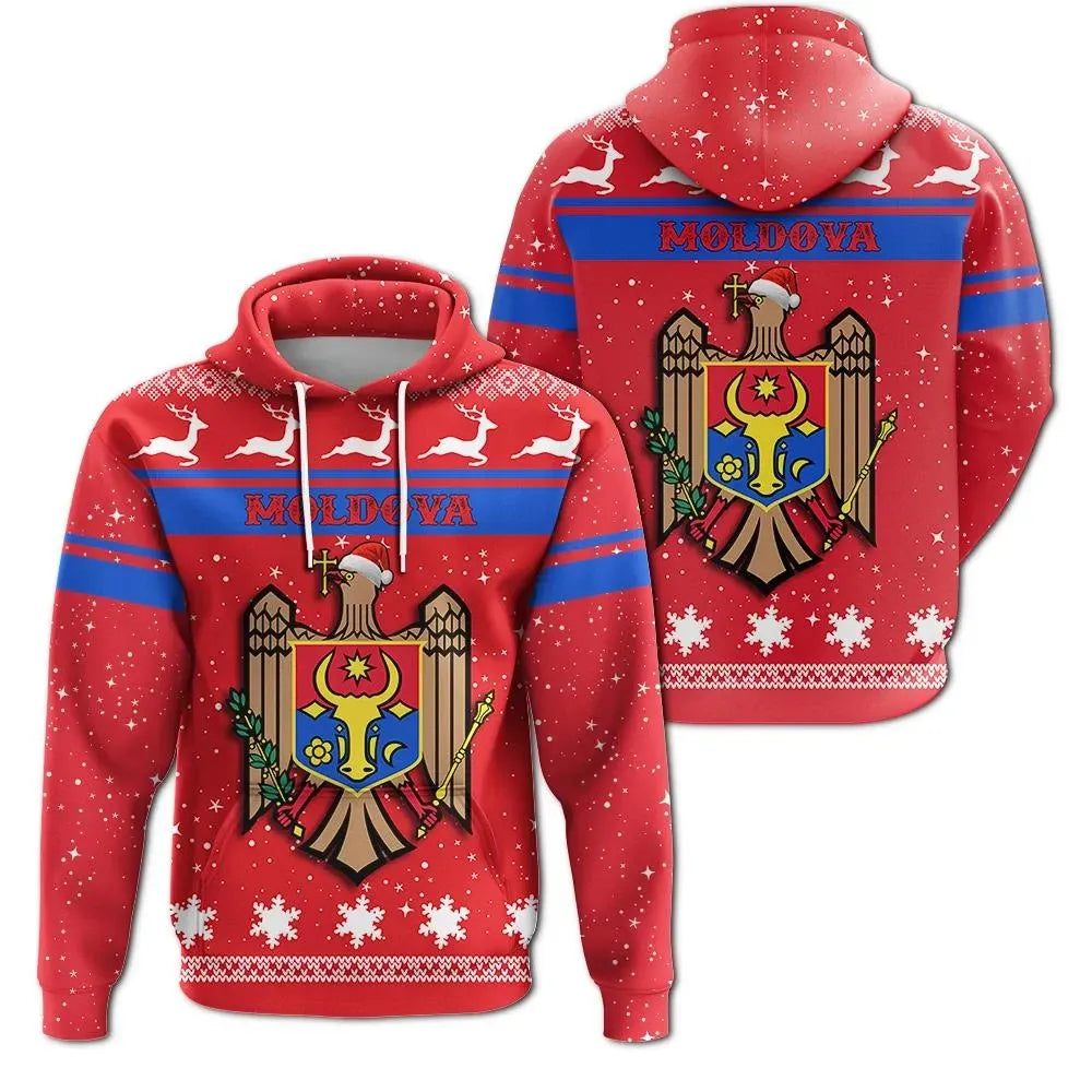Christmas Moldova Hoodie Coat Of Arms JW09 RLT13 - Shopicos