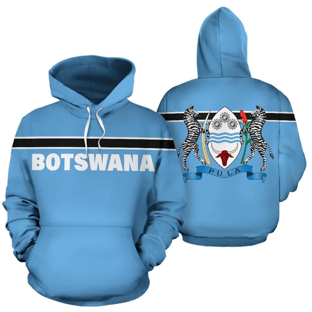 Botswana All Over Hoodie Horizontal Style RLT6 - Shopicos
