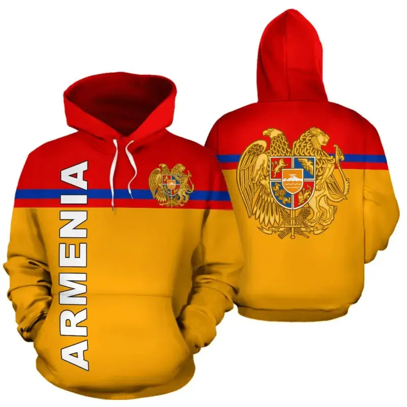 Armenia All Over Hoodie Horizontal Style RLT8 - Shopicos