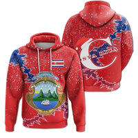 Costa Rica Christmas Hoodie Coat Of Arms X Style RLT13 - Shopicos