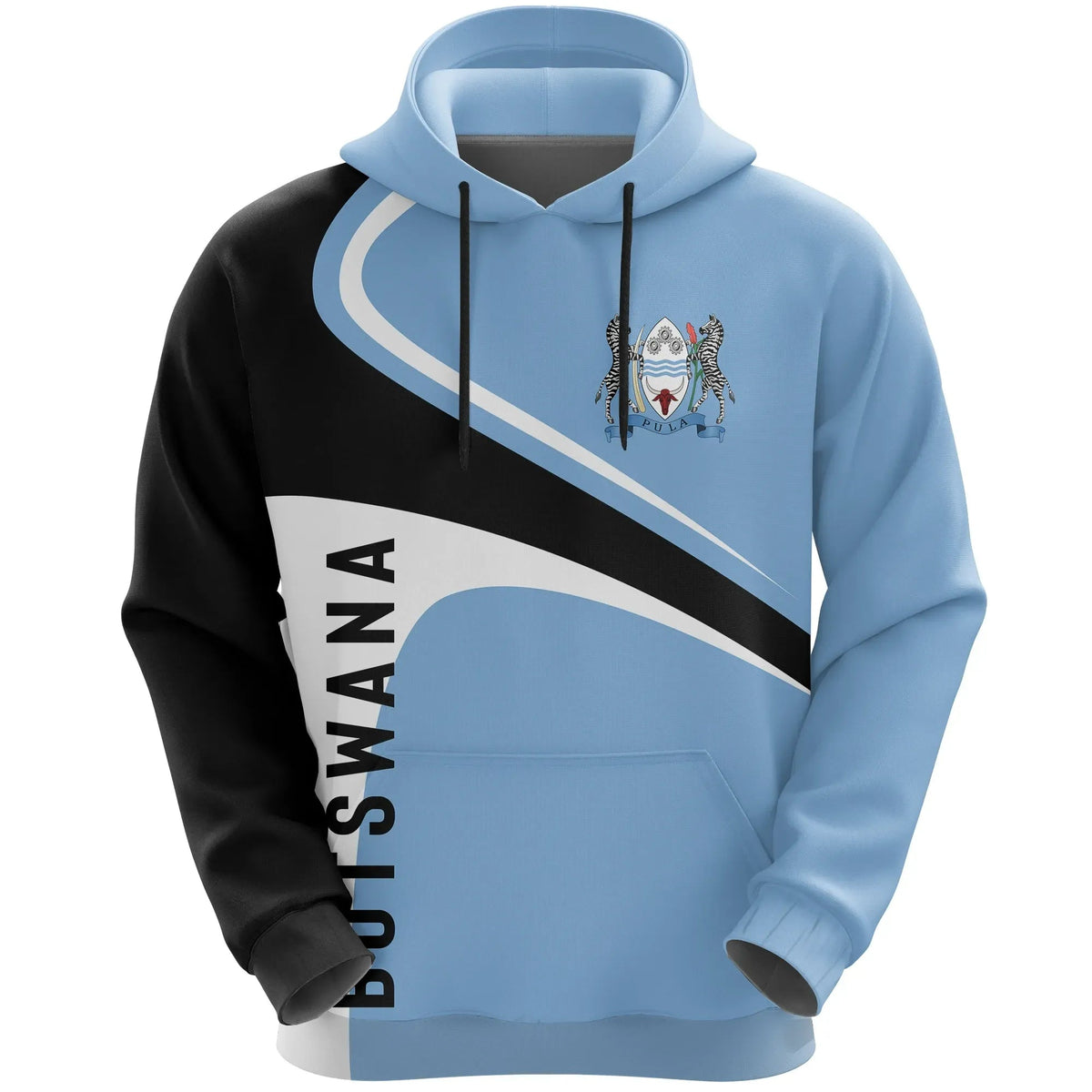 Botswana Patriot Pullover Hoodie RLT6 - Shopicos