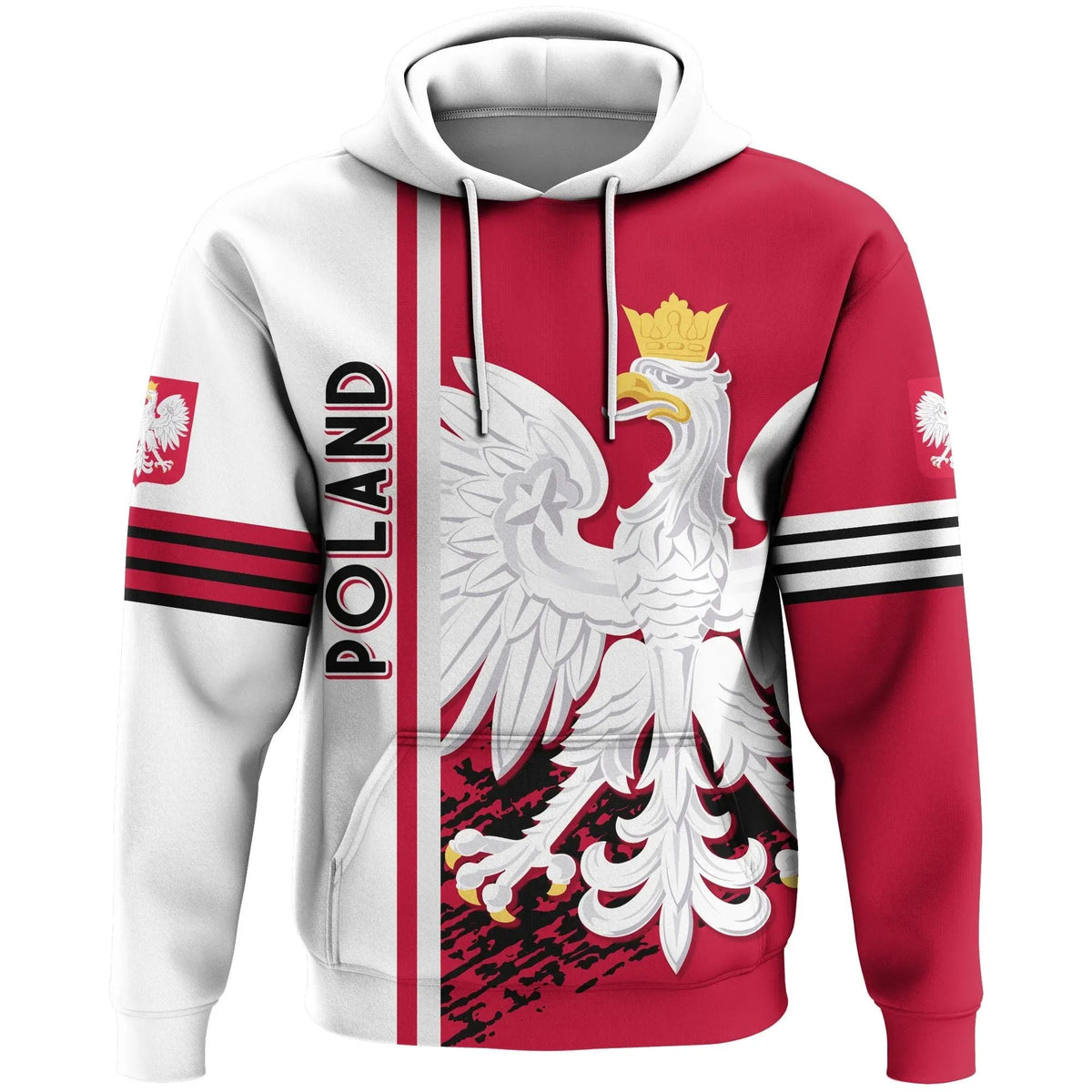 Poland Pullover Hoodie Quarter Style RLT7 - Shopicos