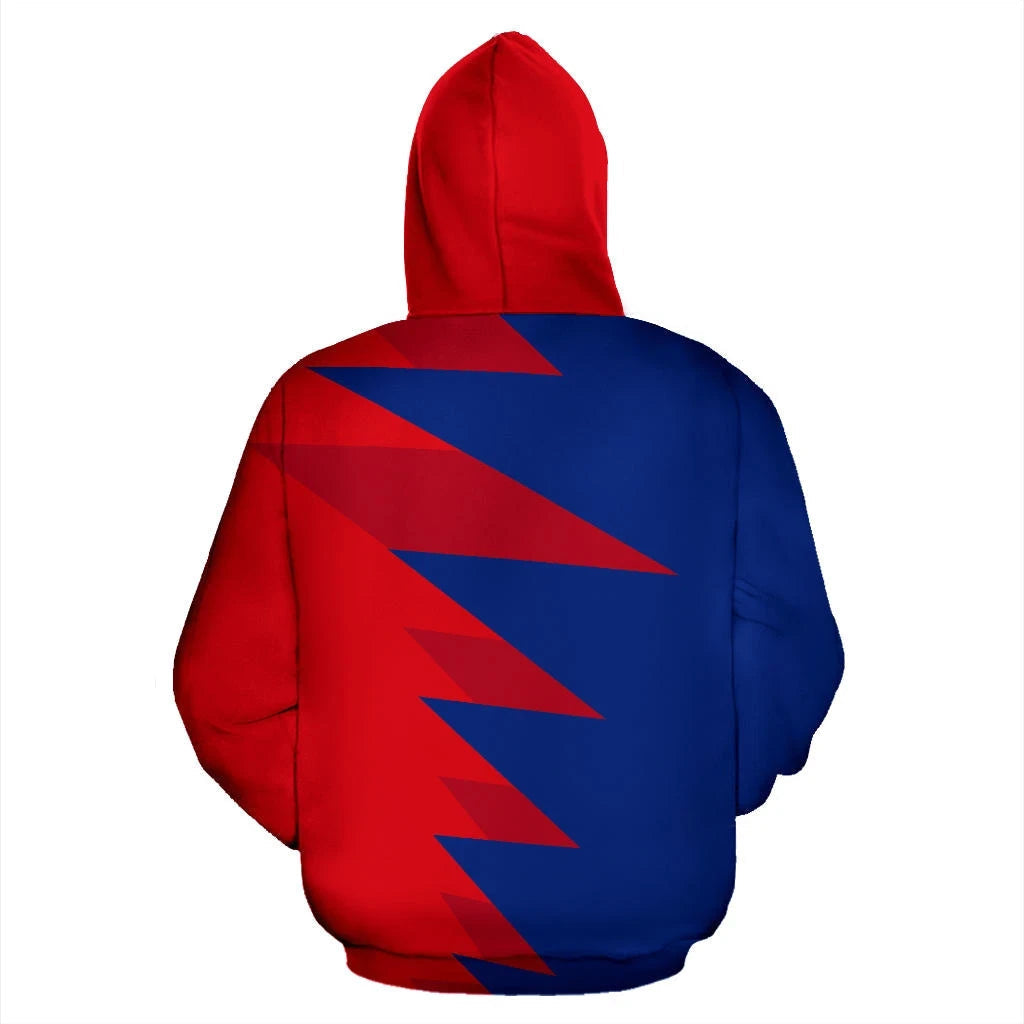 Costa Rica Flag Hoodie Tooth Style RLT13 - Shopicos