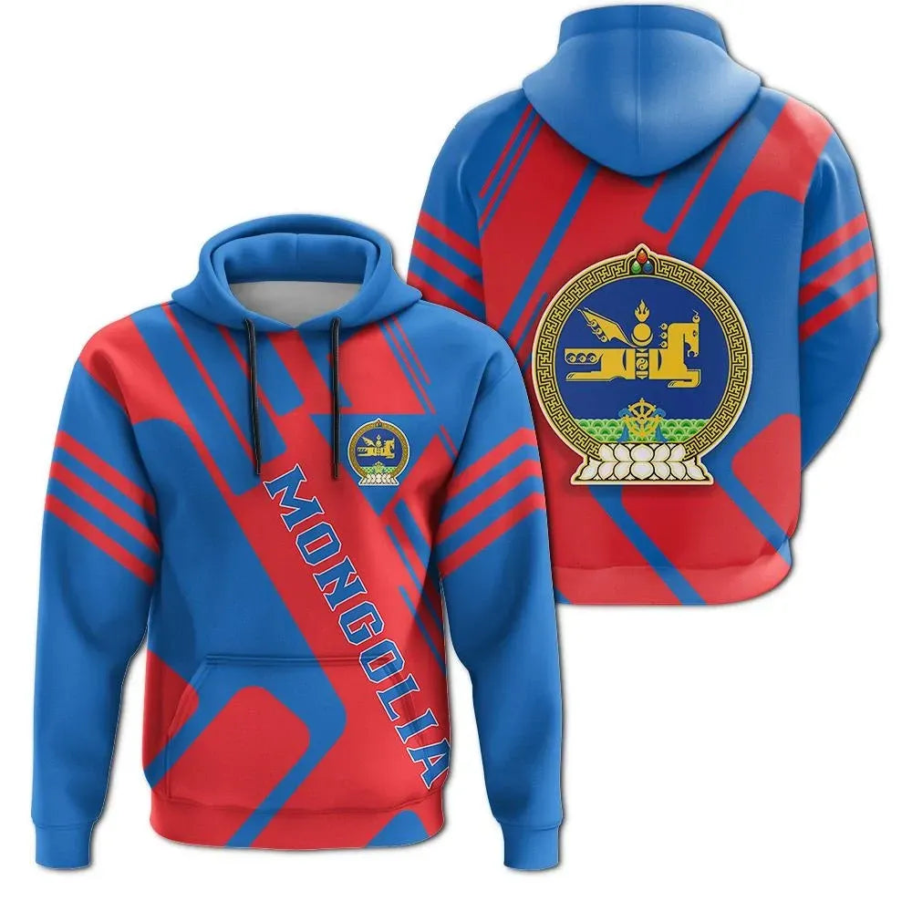 Mongolia Hoodie Coat Of Arms Rockie RLT13 - Shopicos