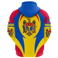 Moldova Hoodie Action Flag A15 RLT13 - Shopicos