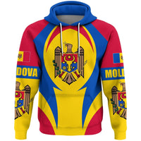 Moldova Hoodie Action Flag A15 RLT13 - Shopicos