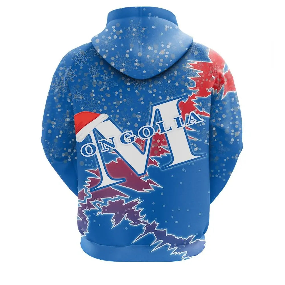 Mongolia Christmas Hoodie Coat Of Arms X Style RLT13 - Shopicos