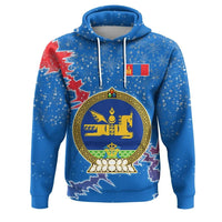 Mongolia Christmas Hoodie Coat Of Arms X Style RLT13 - Shopicos