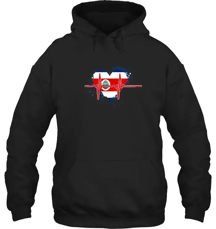 Costa Rica HeartbeaHoodie RLT13 - Shopicos