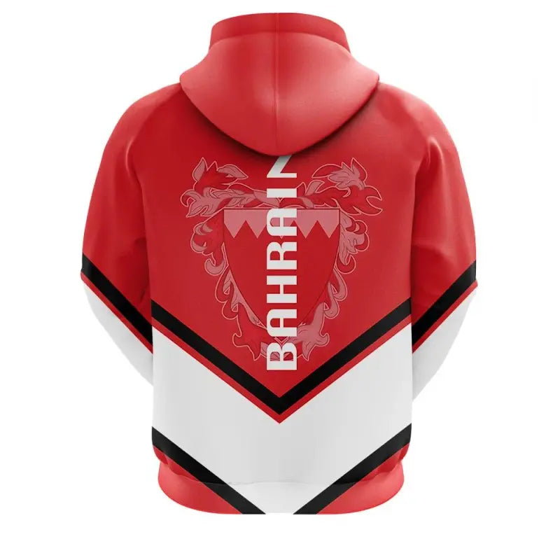 Bahrain Coat Of Arms Zip Hoodie Lucian Style RLT8 - Shopicos