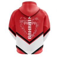 Bahrain Coat Of Arms Zip Hoodie Lucian Style RLT8 - Shopicos