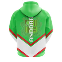 Andorra Coat Of Arms Zip Hoodie Lucian Style RLT8 - Shopicos