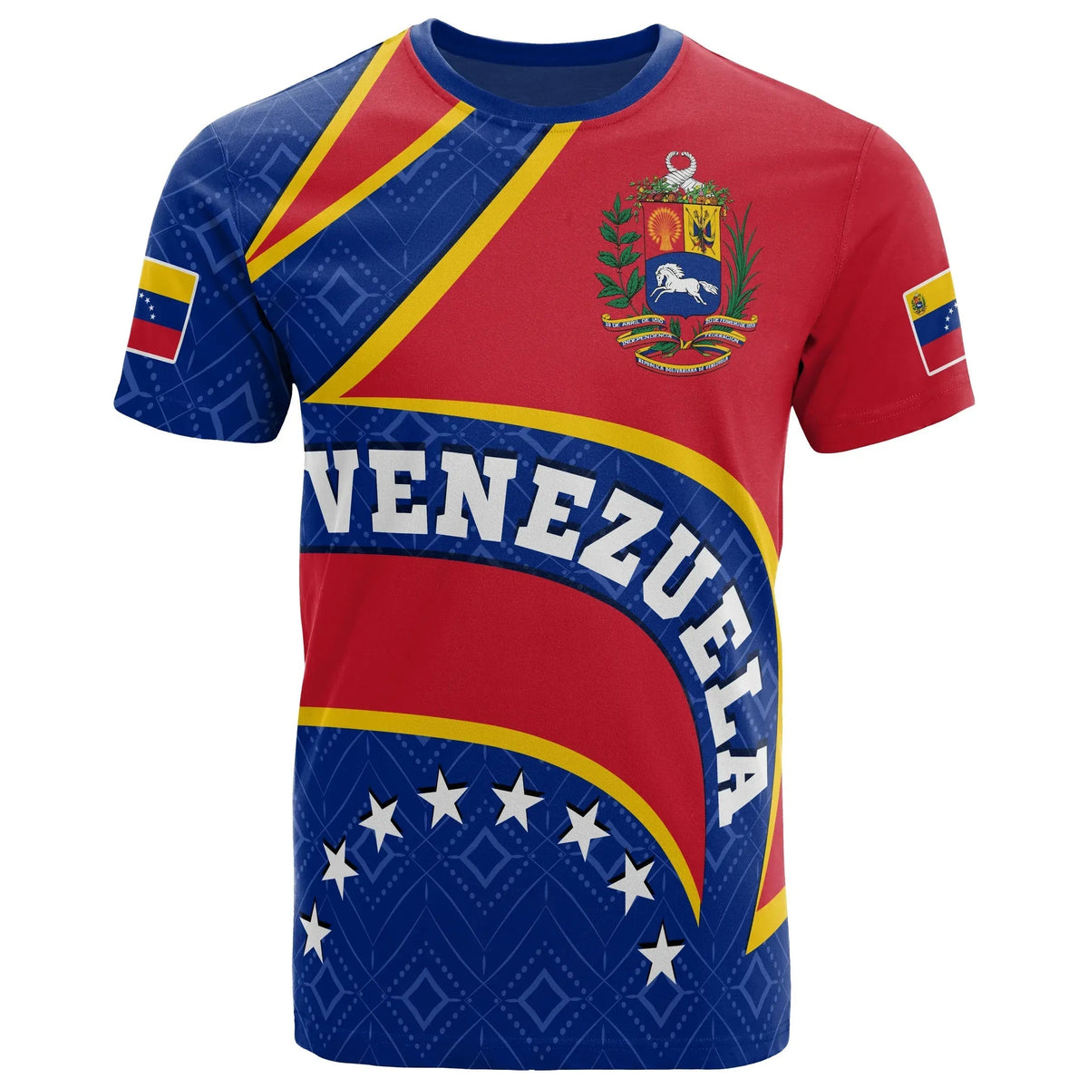 Venezuela T Shirt Venezuela Coat Of Arms RLT7 - Shopicos