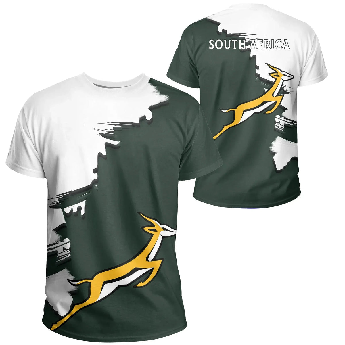 South Africa Springbok Unique T Shirt Scratch Style RLT8 - Shopicos
