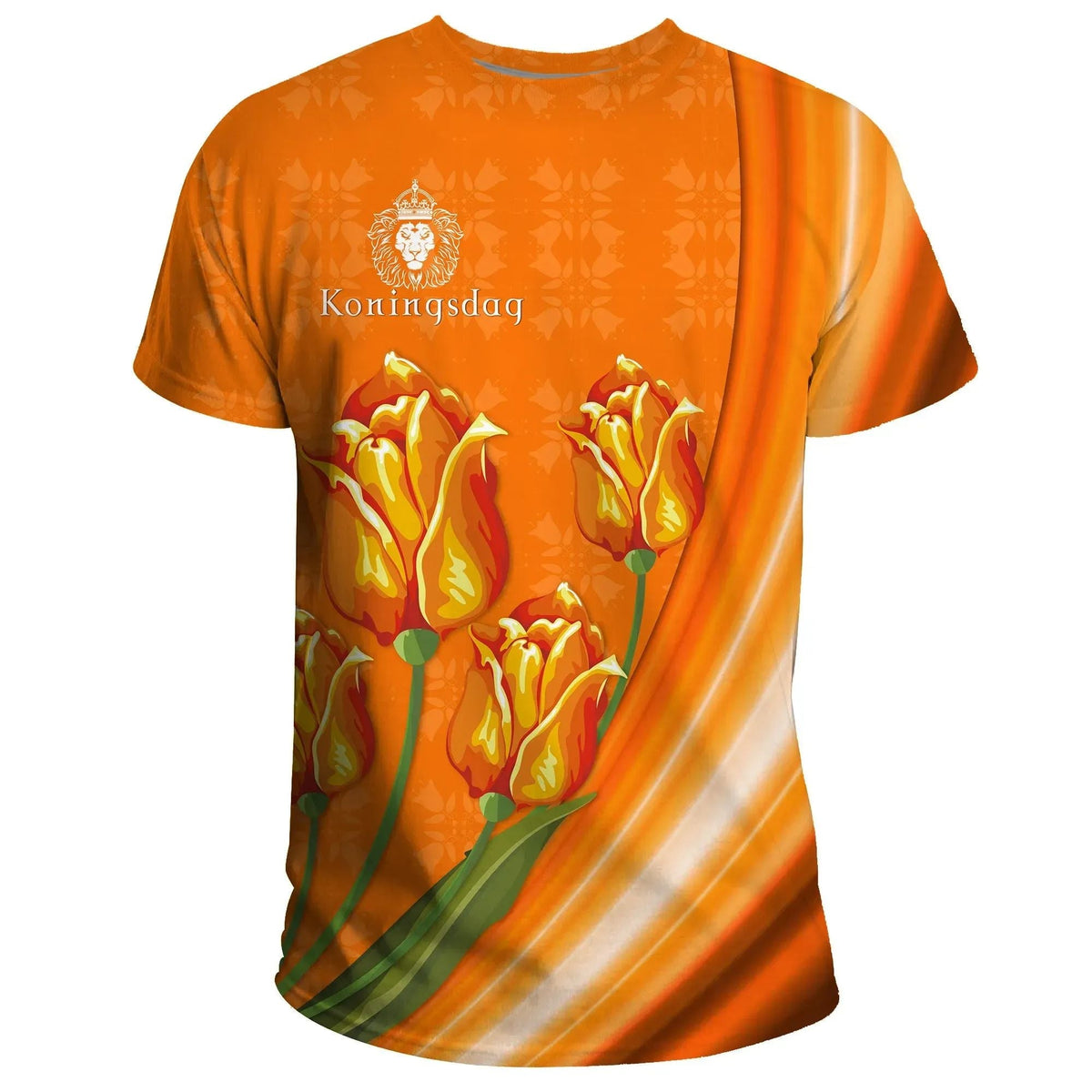 Netherlands T Shirt King's Day Tulip RLT7 - Shopicos