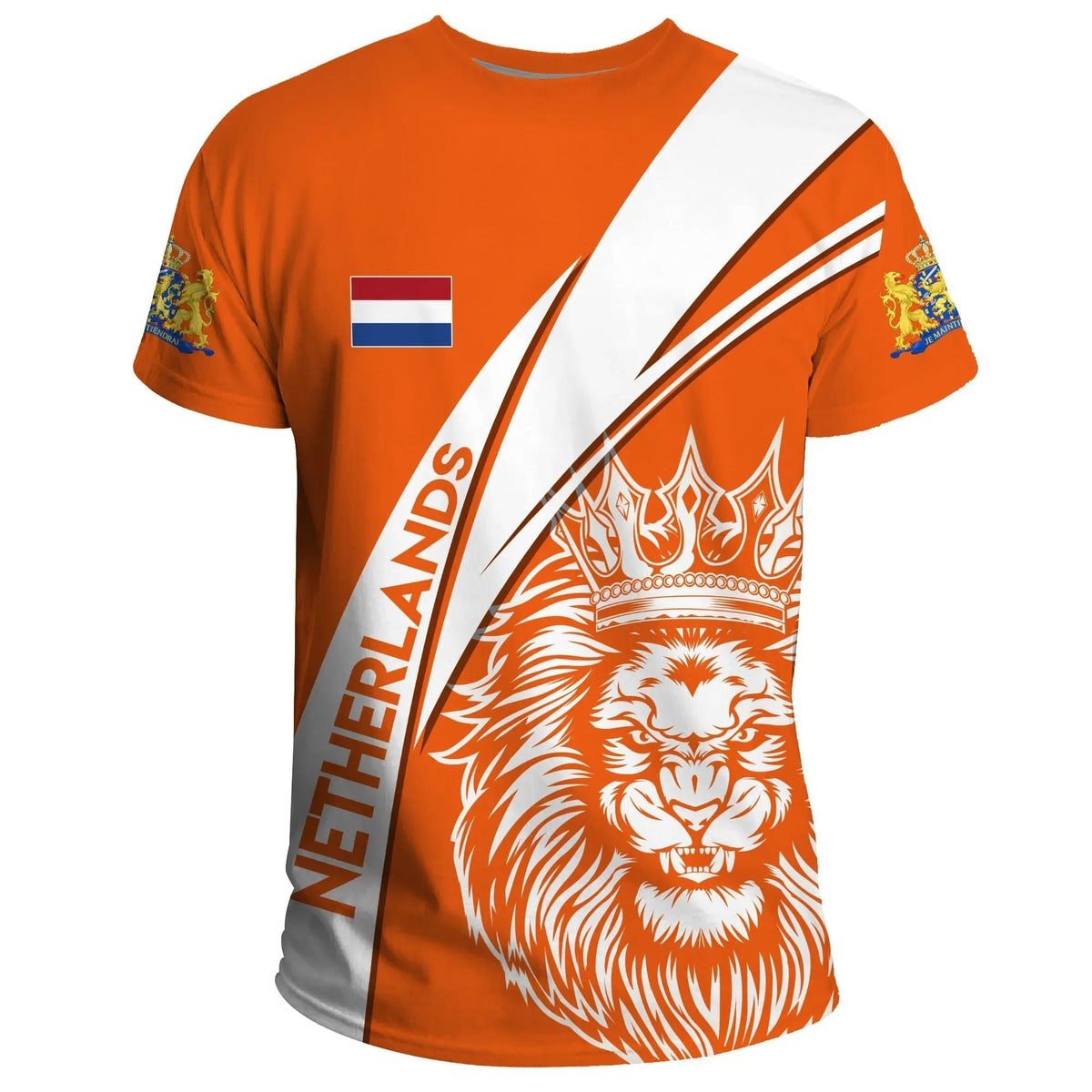 Netherlands T Shirt Netherlands Koningsdag Lion RLT7 - Shopicos