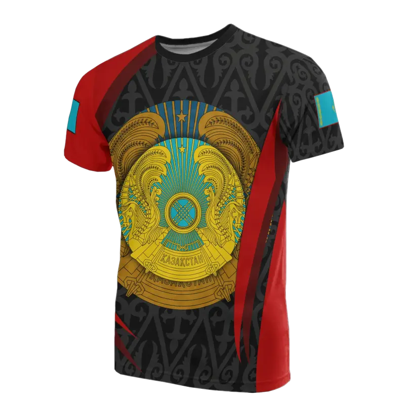 Kazakhstan T Shirt Kazakhstan Spirit RLT8 - Shopicos