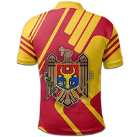Moldova Polo Shirt Coat Of Arms RockieW RLT13 - Shopicos