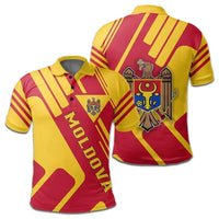 Moldova Polo Shirt Coat Of Arms RockieW RLT13 - Shopicos