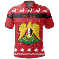 Christmas Syria Polo Shirt Coat Of Arms JW9 RLT6 - Shopicos